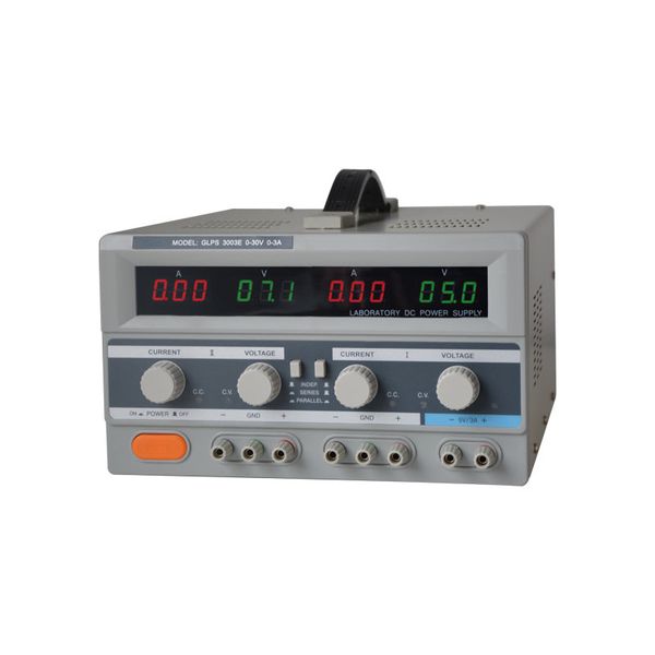 Zdroj laboratorní GETI GLPS 3003E 2x0-30V/0-3A+ (5V-3A)