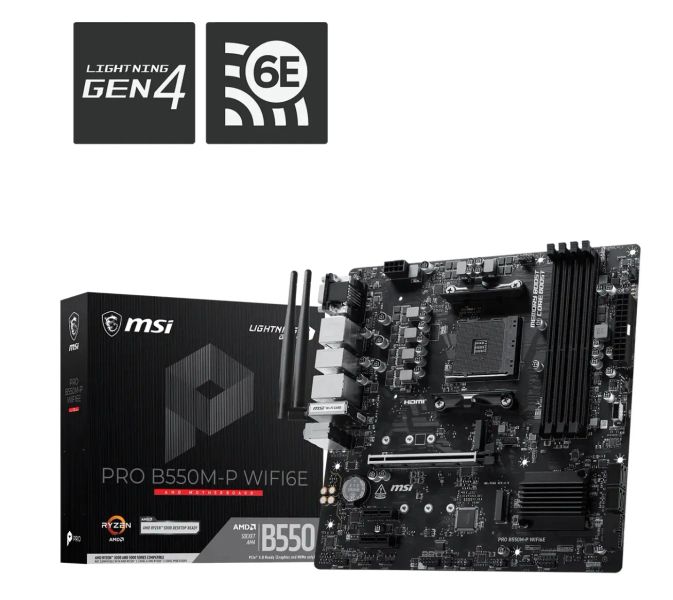 MSI PRO B550M-P WIFI6E/AM4/mATX