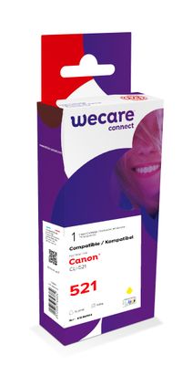 WECARE ARMOR ink kompatibilní s CANON CLi-521Y,žlutá/yellow