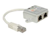 Síťový rozdělovač - RJ-45 (M) do RJ-45 (F) - 15 cm