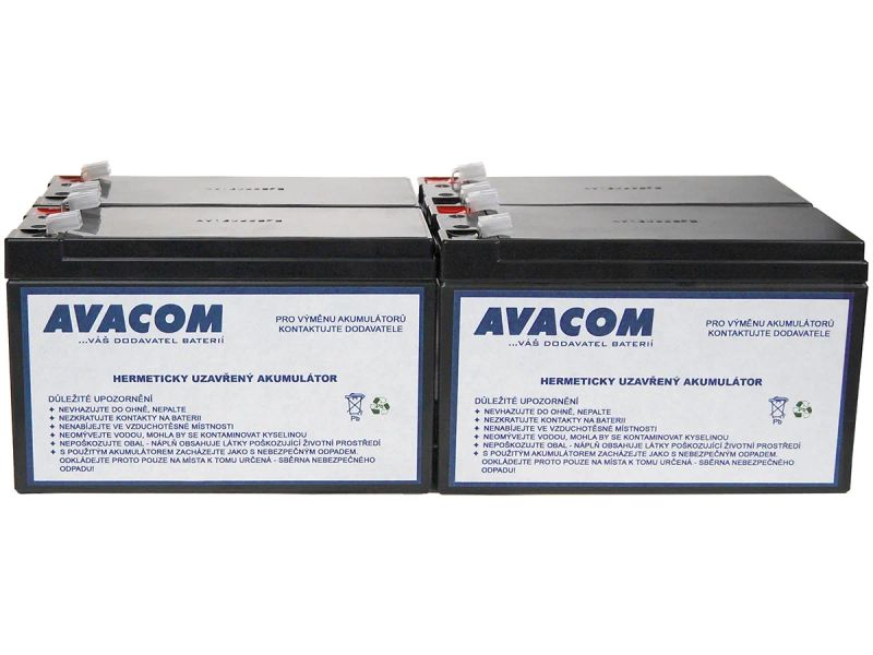 Bateriový kit AVACOM AVA-RBC23-KIT náhrada pro renovaci RBC23 (4ks baterií)