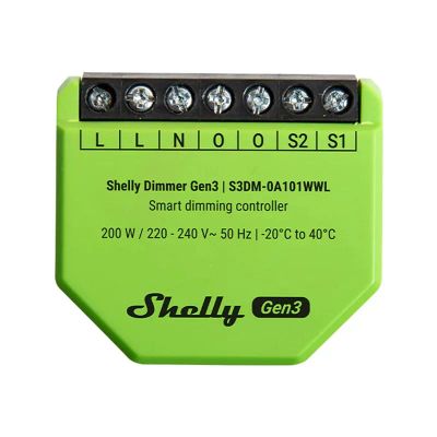 Chytrý ovladač osvětlení SHELLY Dimmer Gen3 WiFi
