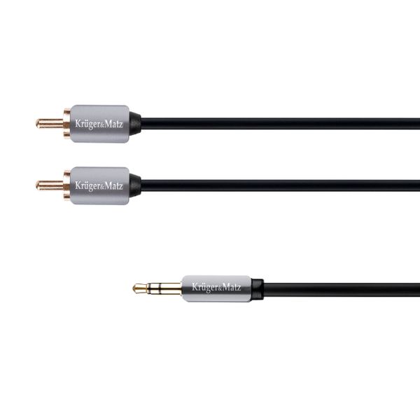 Kabel Jack 3.5mm stereo/2x Cinch 3m KRUGER & MATZ KM0311