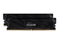 Crucial Pro OC - DDR5 - sada - 32 GB: 2 x 16 GB - DIMM 288-pin - 6400 MT/s / PC5-51200 - CL32 - 1.35 V - bez vyrovnávací pameti - nenápadná matne cerná