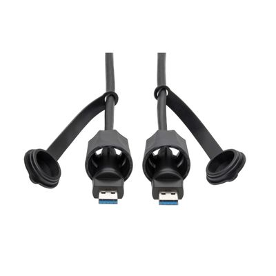 Kabel USB-A / USB-A, SuperSpeed, USB 3.0/3.1, odolný IP68, stíněný, (Samec/Samec), 1.83m