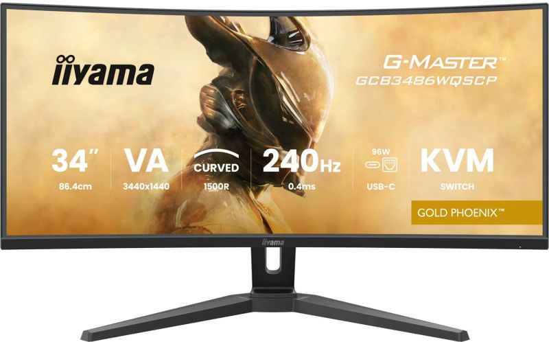 iiyama G-Master/GCB3486WQSCP-B1/34"/VA/wQHD/240Hz/0,4ms/Black/3R