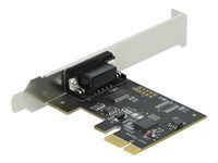Sériový adaptér - PCIe 2.0 nízký profil - RS-232 x 1 - černá