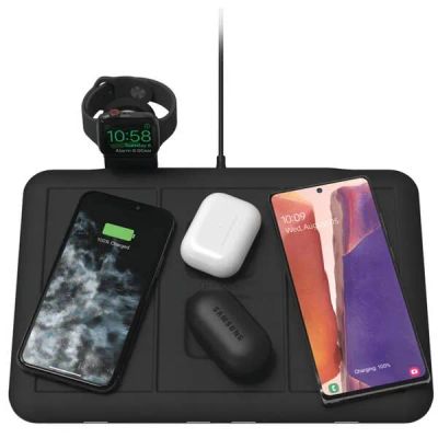 Mophie 4v1 bezdrátová podložka - černá