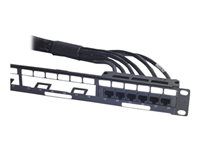 Síťový kabel - kompatibilní s TAA - RJ-45 (F) do RJ-45 (F) - 3.4 m - UTP - CAT 6 - černá