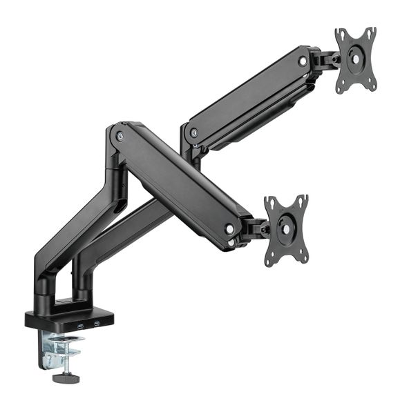 Držák monitoru Brateck LDT60-C024 dvě  ramena vedle sebe mechanická pružina Heavy Duty
