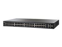 Přepínač - řízený - 48 x 10/100 + 2 x kombinace Gigabit SFP - desktop, Lze montovat do rozvaděče - repasováno