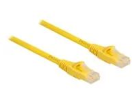 Patch kabel - RJ-45 (M) do RJ-45 (M) - 5 m - 6.1 mm - UTP - CAT 6a - neobsahuje halogen, lisovaný, provedení bez hrbolků, Fast Tracing - žlutá