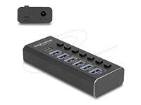 7 Port USB Hub with 4 Ports 10 Gbps and