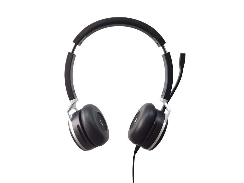 Grandstream GUV3005/Stereo/USB/Drát/Černá-stříbrná