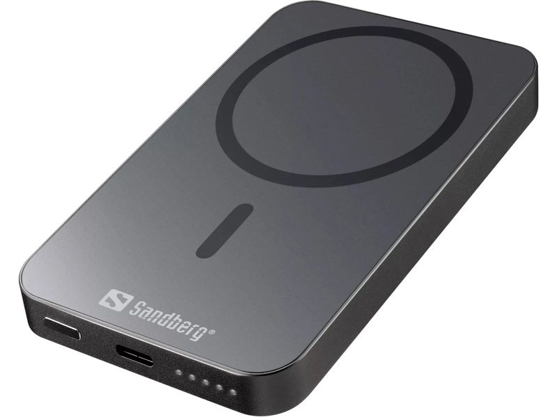 Sandberg Magnet Wireless Powerbank 5000 ALU