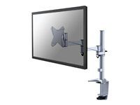Montážní sada - plný pohyb - pro Displej LCD - stříbrná - velikost obrazovky: 10"-30" - upevnění svorkou, průchodka, upevnitelné na stůl