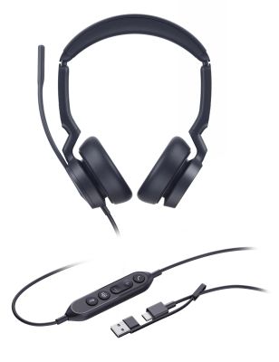 Yealink UH46 Dual UC USB-C/A, náhlavní souprava