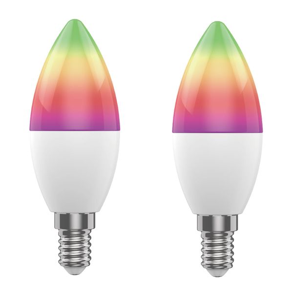 Smart LED žárovka E14 5W RGB CCT WOOX R9075/2pack WiFi Tuya sada 2ks