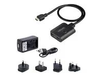 20in (50cm) Built-in HDMI Cable, Powered via USB or Included Power Supply (HDMI-SPLITTER-4K60UP) - Rozdělovač video / audio - desktop