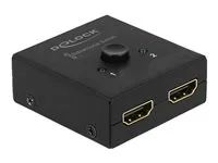 1 bidirectional 4K 60 Hz compact - Retail Box - spínač video/audio - 2 x HDMI - desktop
