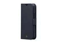 Pouzdro s klopou pro mobilní telefon - kůže s jemnou strukturou z plného zrna - modrá pacifik - pro Apple iPhone 13