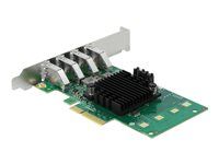 USB adaptér - PCIe 2.0 x4 nízký profil - USB 3.0 x 4
