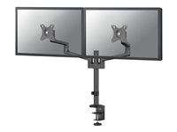 Montážní sada (kloubové rameno) - plný pohyb - pro 2 monitory - ocel - černá - velikost obrazovky: 17"-27" - upevnitelné na stůl