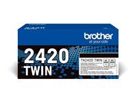 2-balení - Vysoká výtěžnost - černá - originální - kazeta s barvivem - pro Brother DCP-L2510, L2530, L2537, L2550, HL-L2310, L2370, L2375, MFC-L2710, L2713