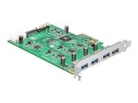 USB adaptér - PCIe 2.0 x4 - USB 3.0 x 4