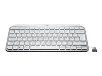 Klávesnice - podsvícená - bezdrátový - Bluetooth LE - QWERTY - Mezinárodní angličtina - bledě šedá