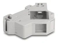 Keystone Holder for DIN rail with ground
