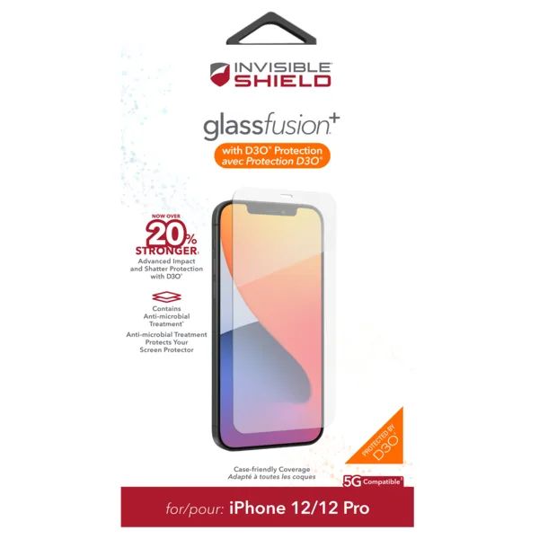 ZAGG Invisible Shield Fusion + D3O hybridní sklo iPhone 12/12 Pro