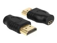 HDMI adaptér - HDMI s piny (male) do 19 pin micro HDMI Type D se zdířkami (female)