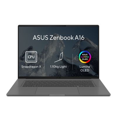 ASUS Zenbook A16/UX3607QA-OLED110WZ/SD-X1-26-100/16"/WUXGA/16GB/512GB/Adreno/W11H/Gray/2R