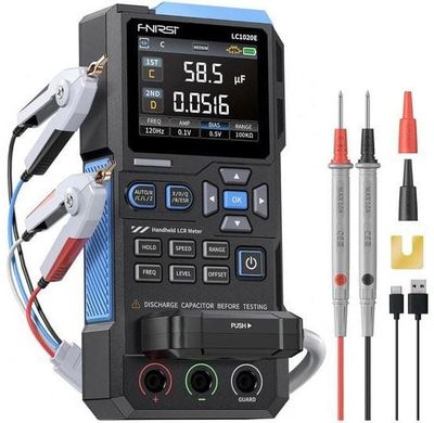 LCR měřič a tester komponentů FNIRSI LC1020E.