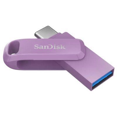 SanDisk Ultra Dual GO USB 256GB Type-C, levandulová