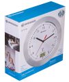 Nástěnné vodotěsné hodiny na stěnu koupelny Bresser MyTime Bath, bílé