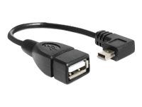 Kabel USB - mini-USB typ B (M) do USB (F) - USB 2.0 OTG - 16 cm