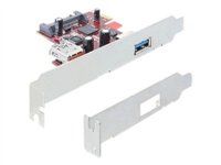 PCI Express x1 Karte zu 1 x extern+1 x
