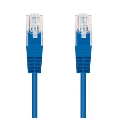 Kabel C-TECH patchcord Cat5e, UTP, modrý, 0,5m