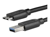 Mobile Charge Sync USB 3.0 Micro B Cable for Smartphones and Tablets (USB3AUB2MS) - Kabel USB - Micro-USB typu B (M) do USB typ A (M) - USB 3.0 - 2 m - lisovaný - černá - pro P/N: BNDTBUSB3142, HBS304A24A, PEXUS313AC2V, PEXUSB311A1E, PEXUSB314A2V2, S251BMU3FP