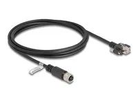 M12 Cable D-coded 4 pin female to RJ45 p