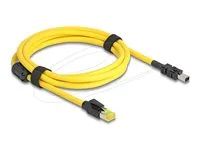 Mini I/O 8 pin D-shape type 2 plug to RJ