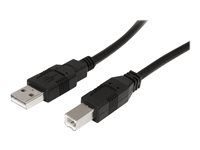 M/M - Black USB 2.0 A to B Cord - Printer Cable - Extension USB Cable (USB2HAB30AC) - Kabel USB - USB (M) do USB typ B (M) - USB 2.0 - 9.15 m - aktivní - černá - pro P/N: ICUSB232D