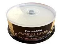 Panasonic ARCHIVAL GRADE Professional - 25 x BD-R - 50 GB 6x - Povrch potisknutelný inkoustem, tisknutelný vnitrní rozbocovac - disk (balení 4) - pro Discproducer PP-100, PP-100AP, PP-100N, PP-100NS, PP-50, PP-50BD
