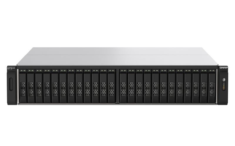 QNAP TS-h2490FU-7302P-64G (AMD EPYC, ZFS, 64GB ECC RAM, 24x 2,5" U.2, 2x 2,5GbE, 4x 25Gb SFP28)