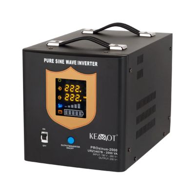Zdroj záložní KEMOT PROsinus-2000 12V 230V 2000VA 1200W Black