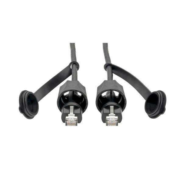 Ethernetový kabel odolný IP68, Cat5e/Cat6 STP (RJ45 Samec/Samec), 15.24m