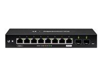 Přepínač - řízený - 8 x 10/100/1000 + 2 x gigabitů SFP - Lze montovat do rozvaděče, pro připevnění na zeď - napájení DC