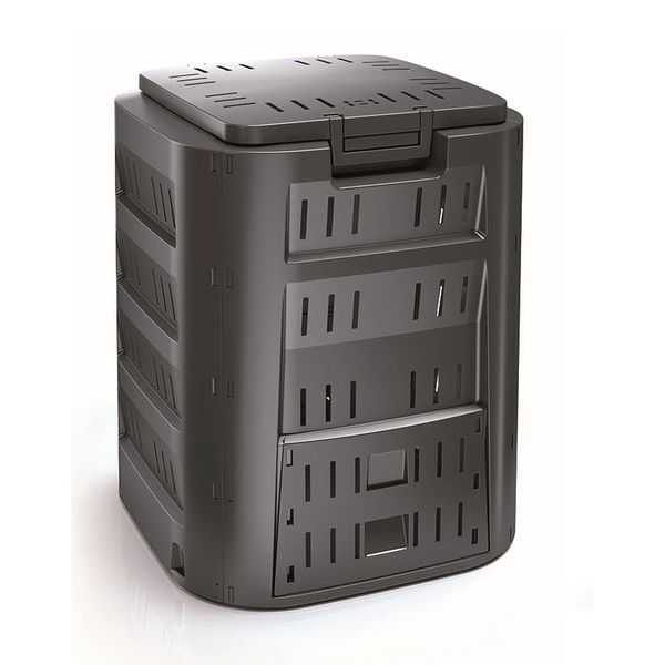 Kompostér zahradní COMPOGREEN 320l černý